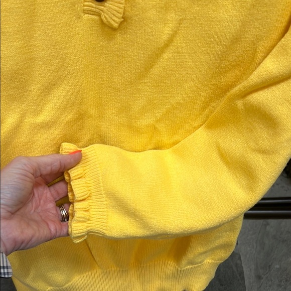 Yellow Ruffled Sweater - Picture 2 of 4